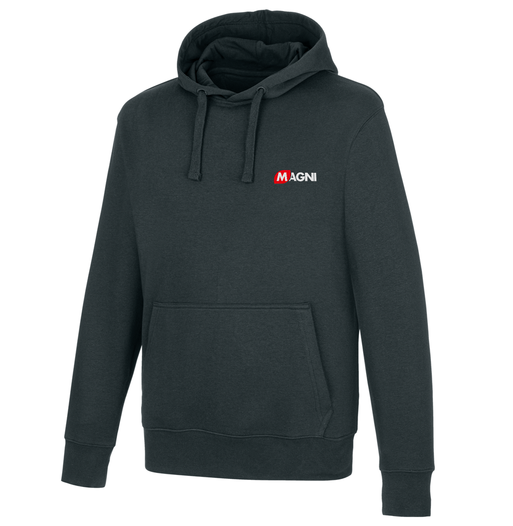 Black Magni Montreal unisex crew neck sweatshirt with Magni logo