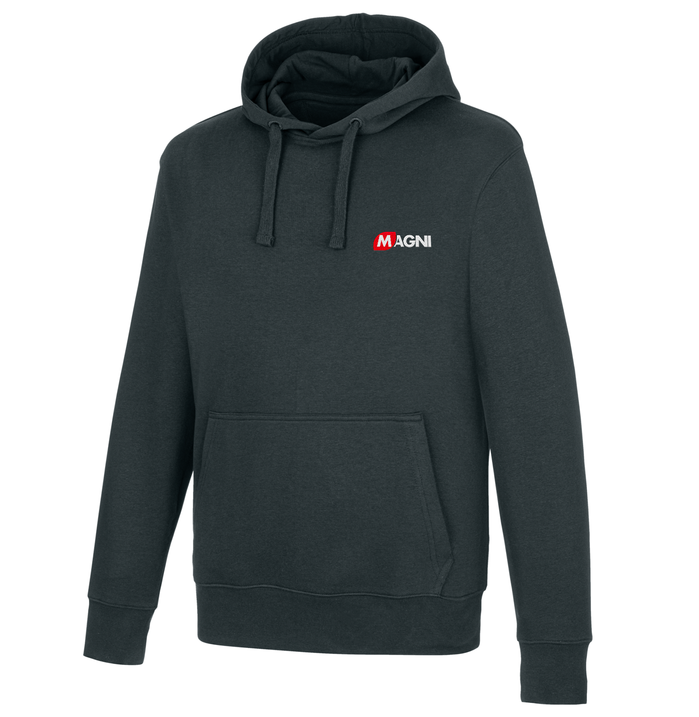Black Magni Montreal unisex crew neck sweatshirt with Magni logo